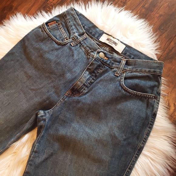 •Moschino• Donna Ruffled Flare Jeans - Picture 4 of 8